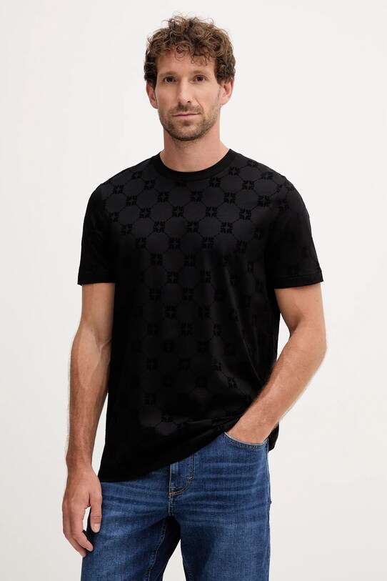 Joop! t-shirt bawełniany regular czarny 30046985