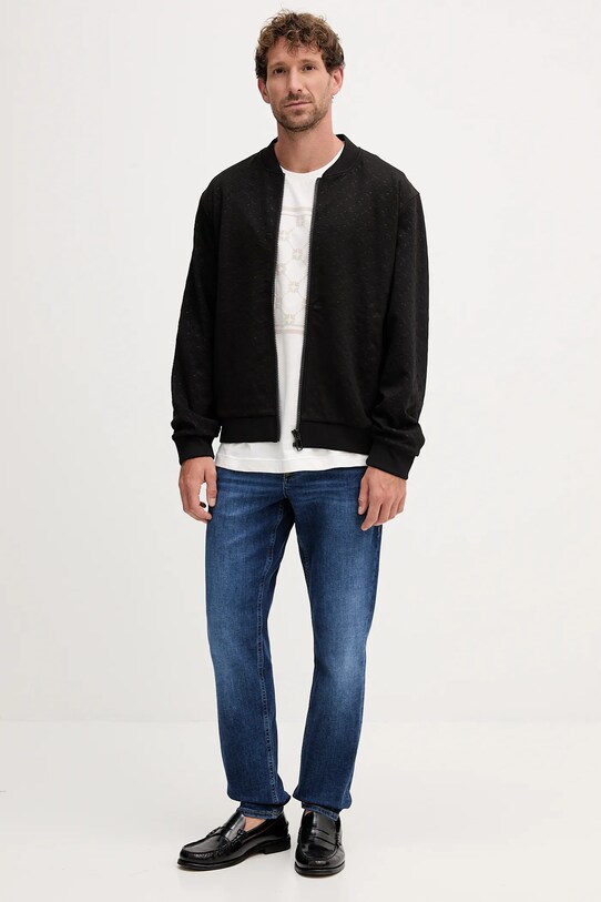 Joop! t-shirt bawełniany 30047429 beżowy AW25