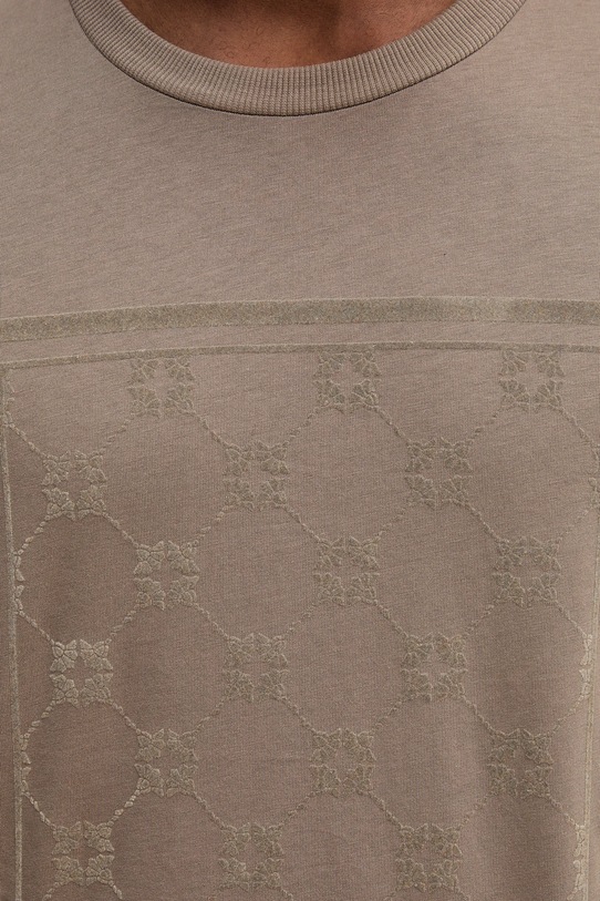 Joop! t-shirt bawełniany 30047429 brązowy