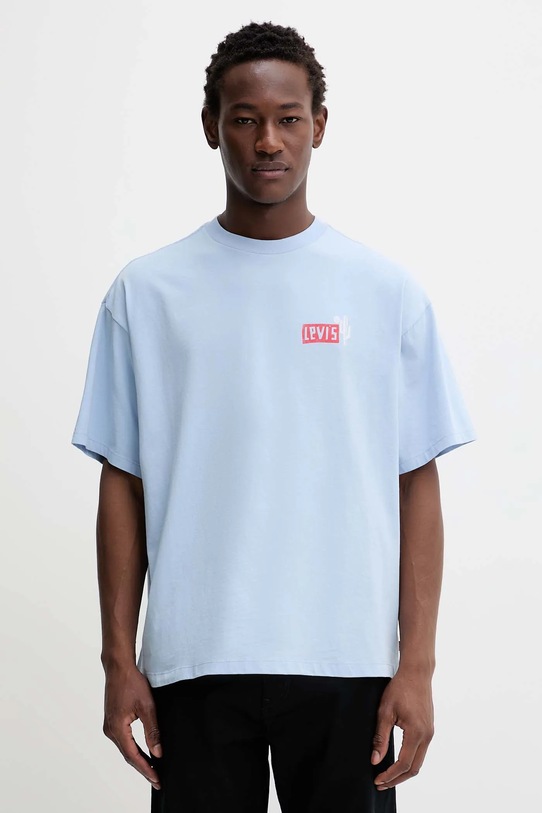 Odzież Levi's t-shirt bawełniany 000G4.0019 niebieski