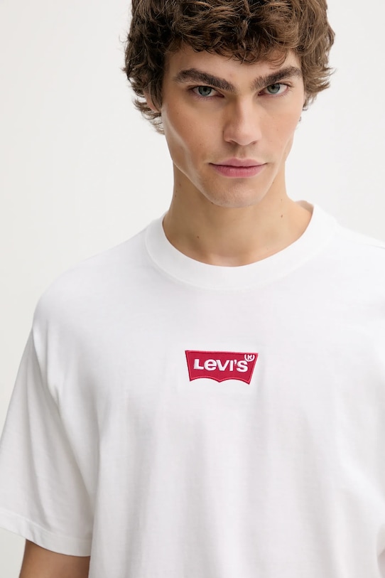 Levi's t-shirt bawełniany biały 87373.0223