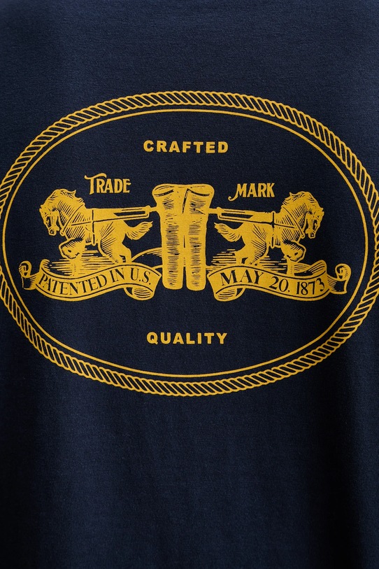 Levi's t-shirt bawełniany 87373.0220 granatowy