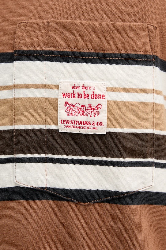 Pamučna majica Levi's A5850.0019 smeđa