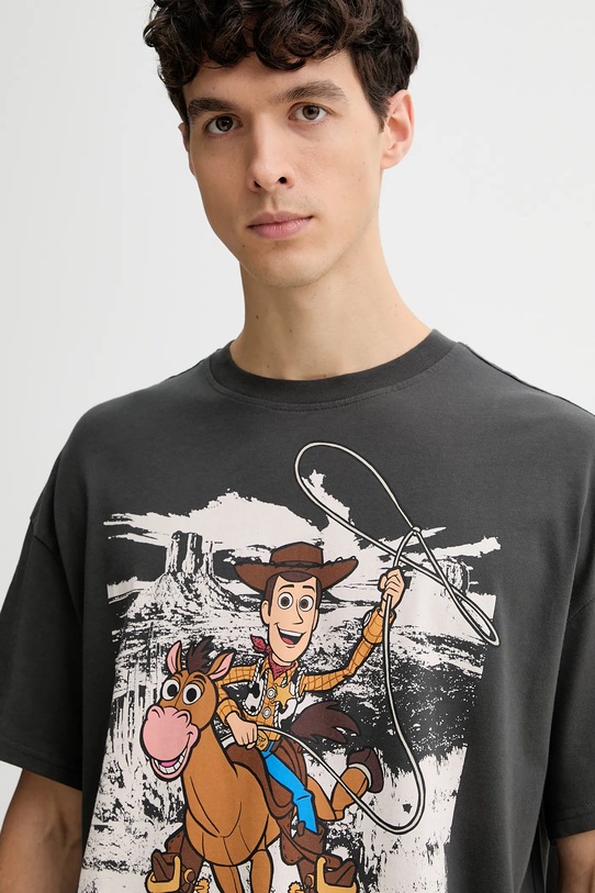 Bavlněné tričko Levi's x Toy Story šedá 0034T