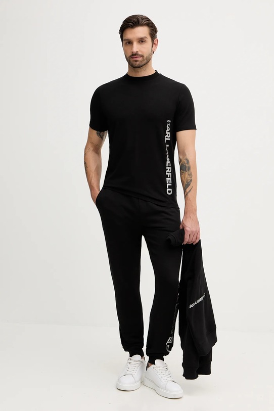 Karl Lagerfeld t-shirt 554235.755401 czarny NC25