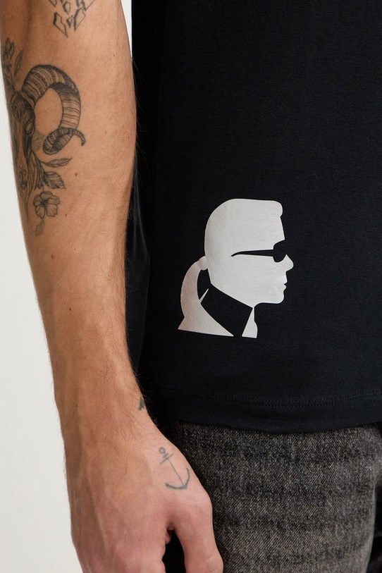 Karl Lagerfeld t-shirt 554235.755403 granatowy