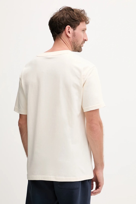 Odzież New Balance t-shirt bawełniany MT53916PEF beżowy