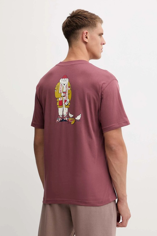 Odzież New Balance t-shirt bawełniany MT53931WAD różowy