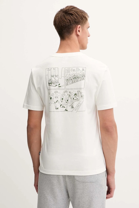 Oblečenie Bavlnené tričko New Balance MT53921SST béžová