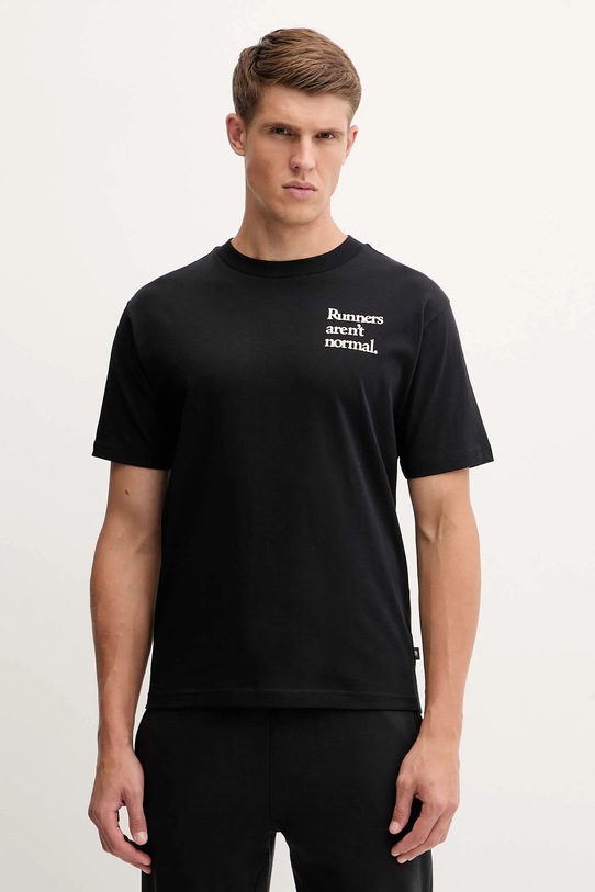 Odzież New Balance t-shirt bawełniany MT53921BK czarny