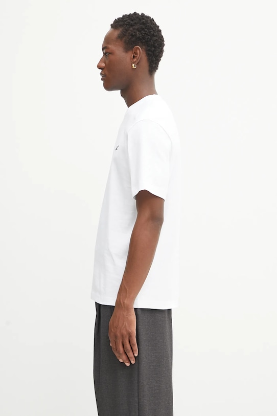 Axel Arigato tricou din bumbac Signature A1141006 alb AW25