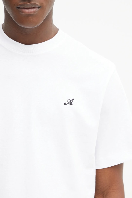 Axel Arigato tricou din bumbac Signature alb A1141006