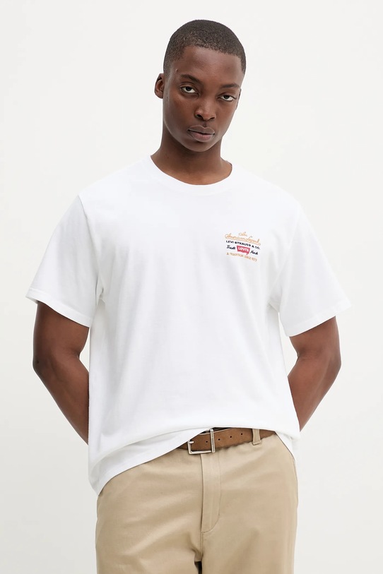 Levi's t-shirt bawełniany regular biały 16143.2095