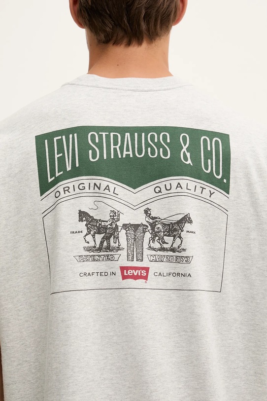 Levi's t-shirt bawełniany 87373.0256 szary