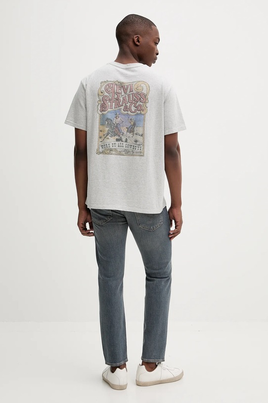 Levi's t-shirt bawełniany 16143.1816 szary AW25