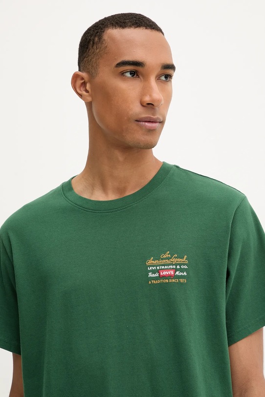 Levi's tricou din bumbac verde 16143.2063