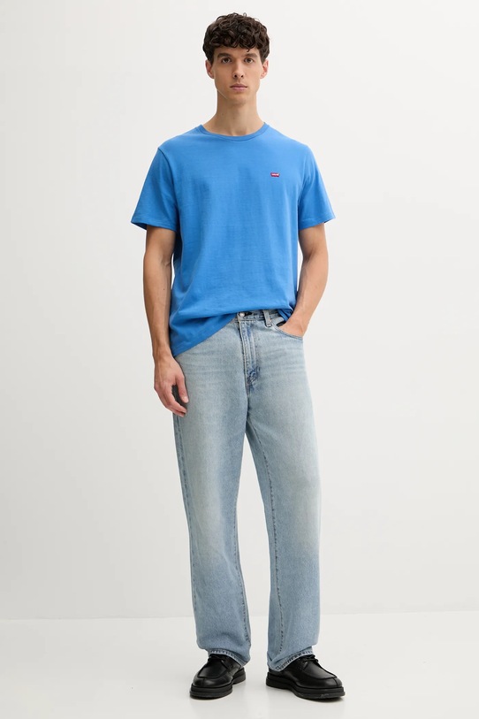 Levi's t-shirt bawełniany 56605.0281 niebieski AW25