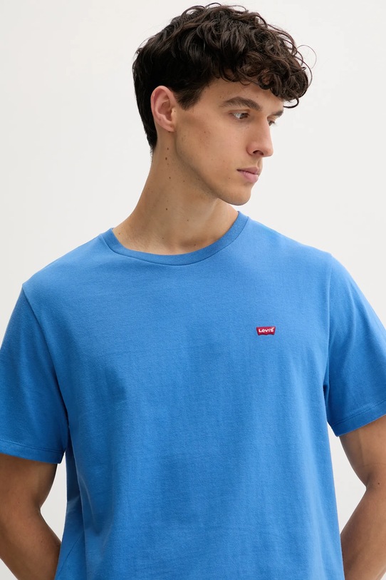 Levi's t-shirt bawełniany niebieski 56605.0281