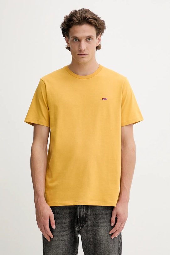 Levi's t-shirt bawełniany bawełna żółty 56605.0287