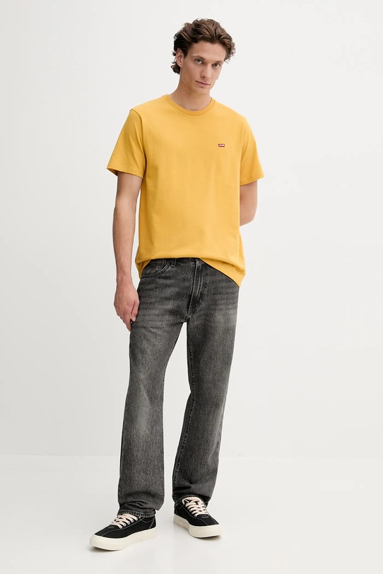 Levi's t-shirt bawełniany 56605.0287 żółty AW25
