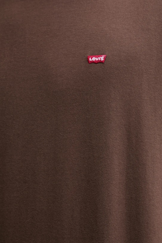 Bombažna kratka majica Levi's 56605.0293 rjava