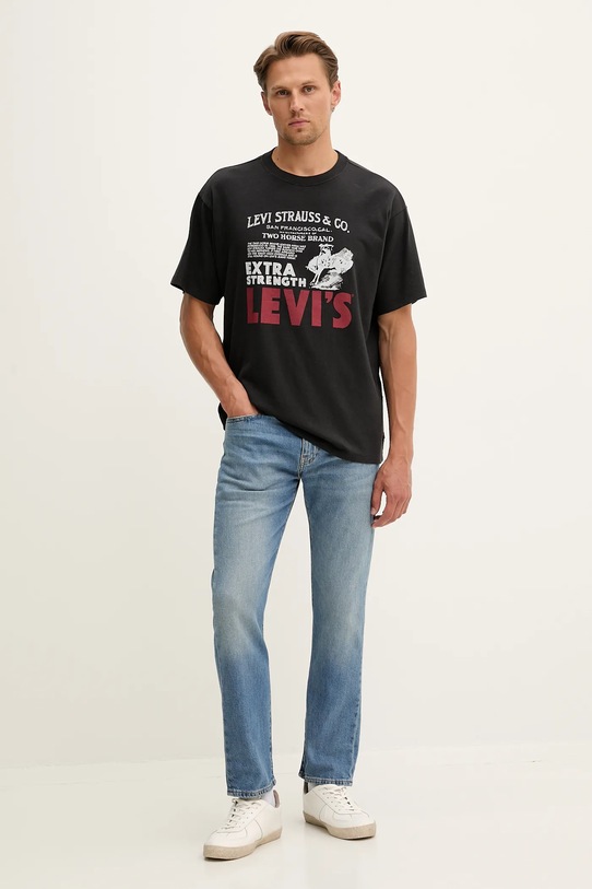Levi's t-shirt bawełniany 87373.0224 czarny AW25