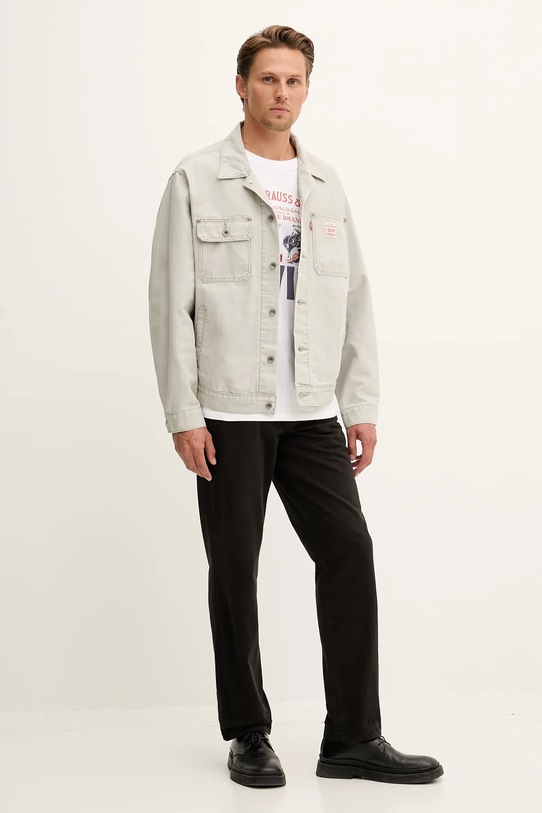 Levi's t-shirt bawełniany 87373.0225 biały AW25
