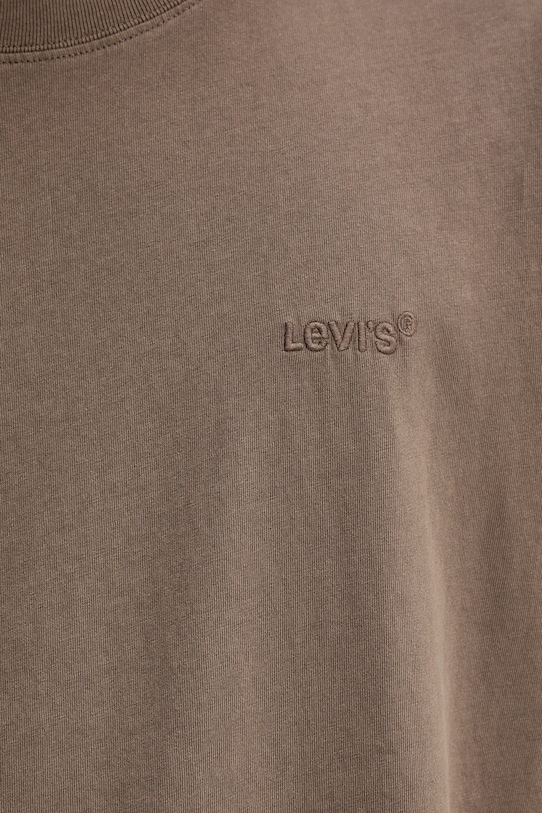 Levi's tricou din bumbac A0637.0175 maro