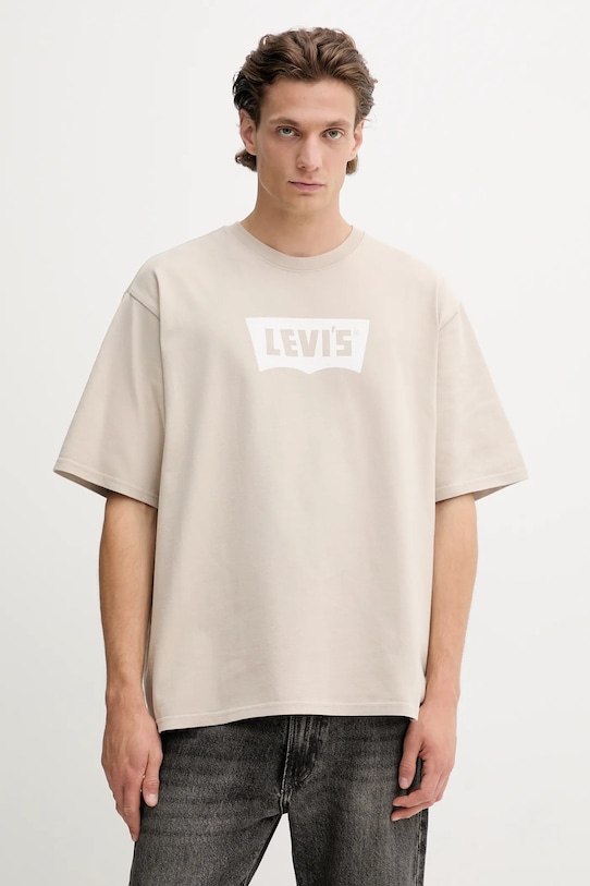 Levi's tricou din bumbac print bej A5805.0040