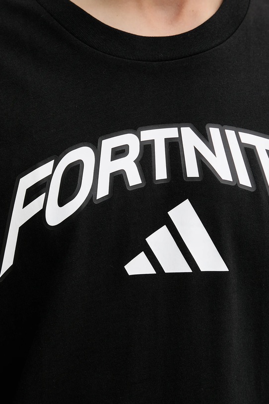 Bavlněné tričko adidas Fortnite JV8012 černá