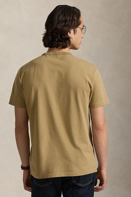 Polo Ralph Lauren t-shirt bawełniany 710P07548 żółty AW25