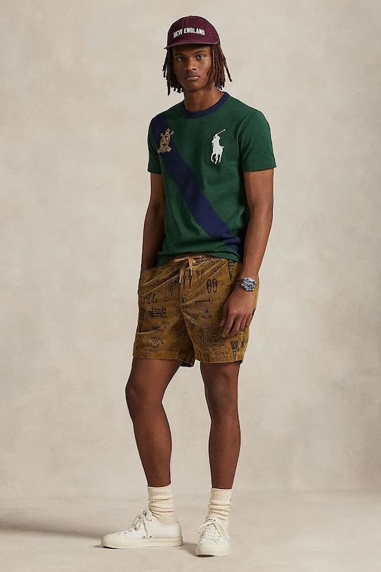 Odzież Polo Ralph Lauren t-shirt bawełniany 710P00092 granatowy
