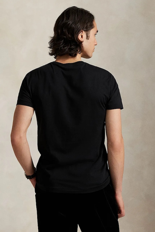 Polo Ralph Lauren t-shirt bawełniany 710P00094 czarny AW25