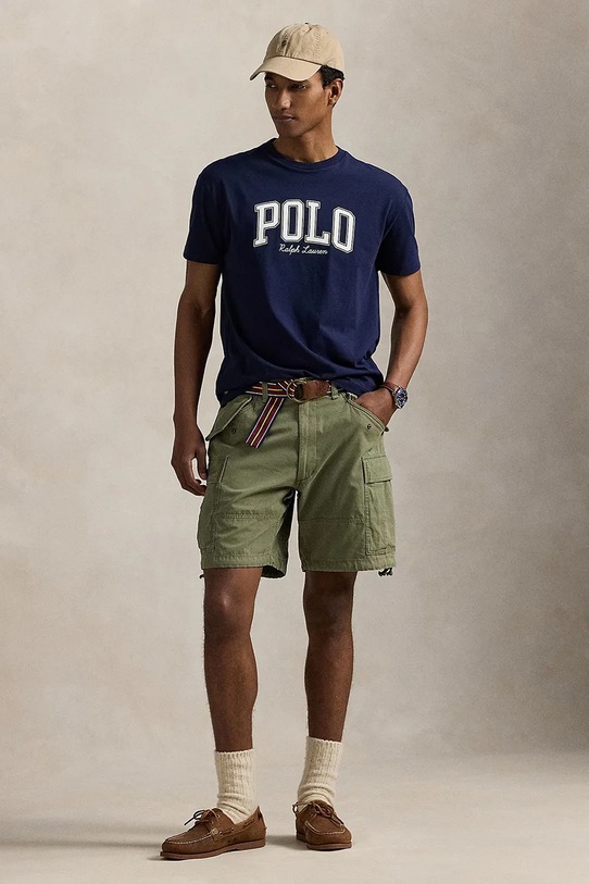 Odzież Polo Ralph Lauren t-shirt bawełniany 710P00086 granatowy
