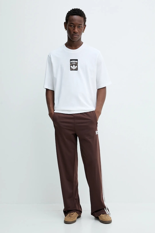 Бавовняна футболка adidas Originals Graphic Os Ss T JV7570 білий AW25