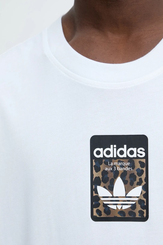 Бавовняна футболка adidas Originals Graphic Os Ss T JV7570 білий
