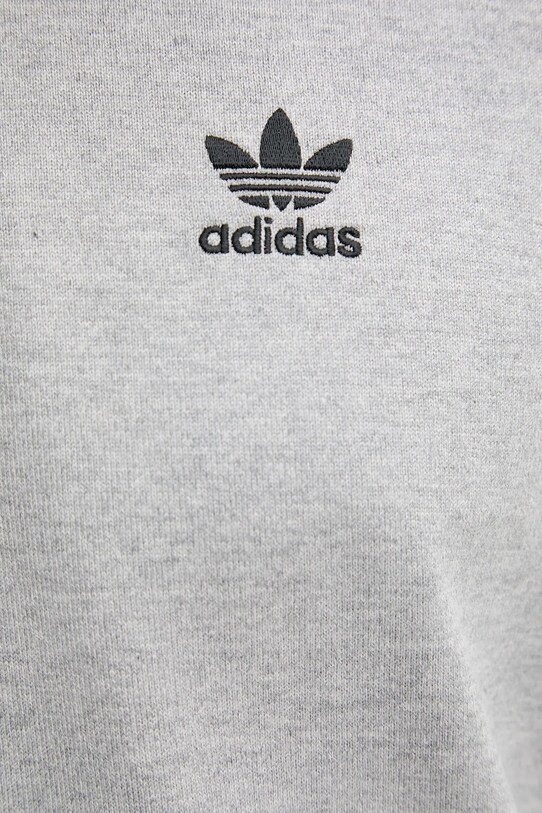 Хлопковый лонгслив adidas Originals Rugby Polo JY1399 серый