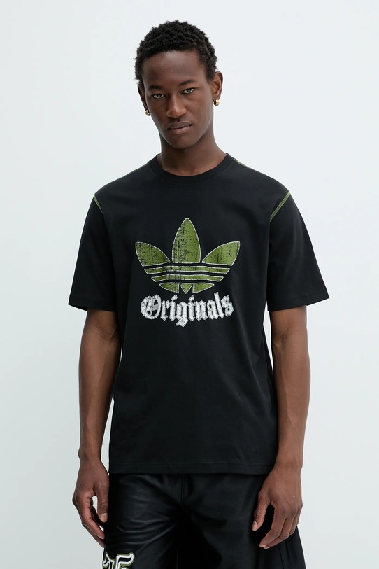 Бавовняна футболка adidas Originals Grfx Tee бавовна чорний JY2761