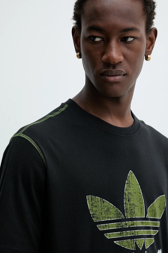 Бавовняна футболка adidas Originals Grfx Tee чорний JY2761