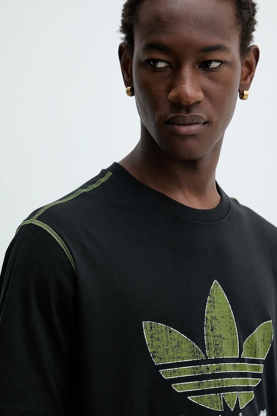 adidas Originals tricou din bumbac Grfx Tee negru JY2761