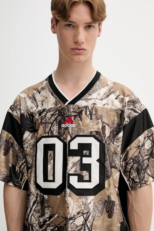 Μπλουζάκι adidas Originals OG Camo Fb Jers μπεζ KD6250
