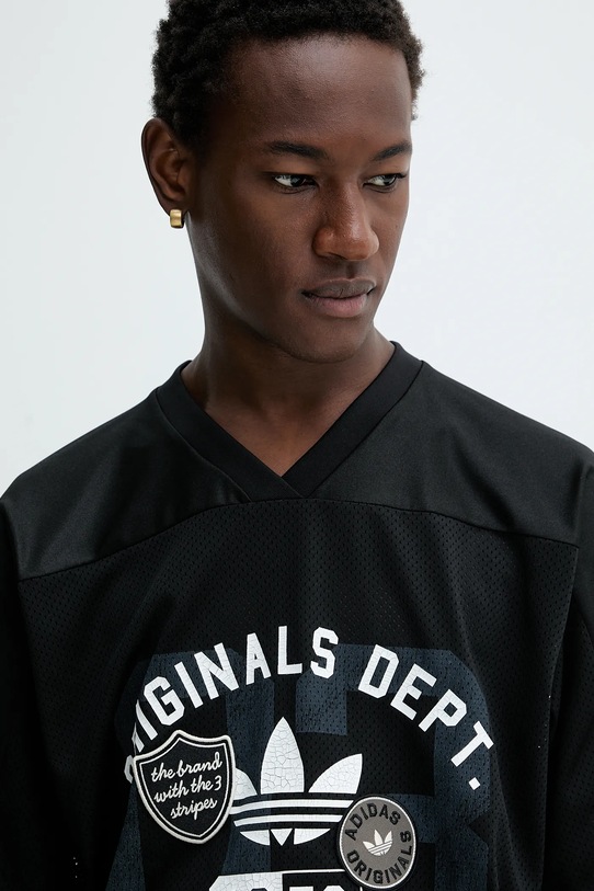 Kratka majica adidas Originals OG Dept Jersey črna KD6252