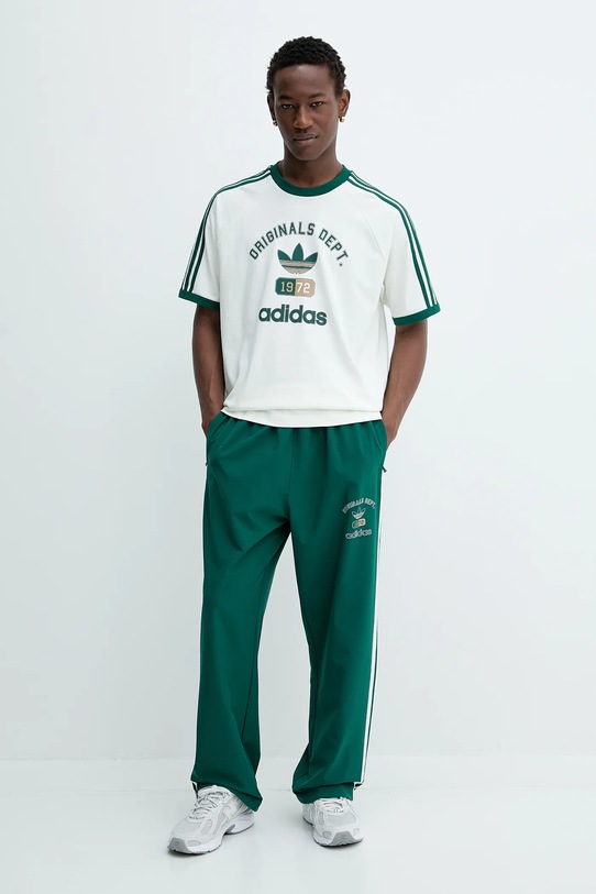 adidas Originals t-shirt bawełniany OG Dept Tee KD6266 beżowy AW25