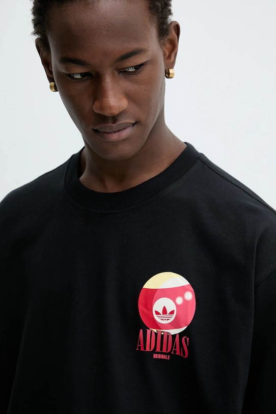 Bavlněné tričko adidas Originals Billiard Tee černá KQ7316