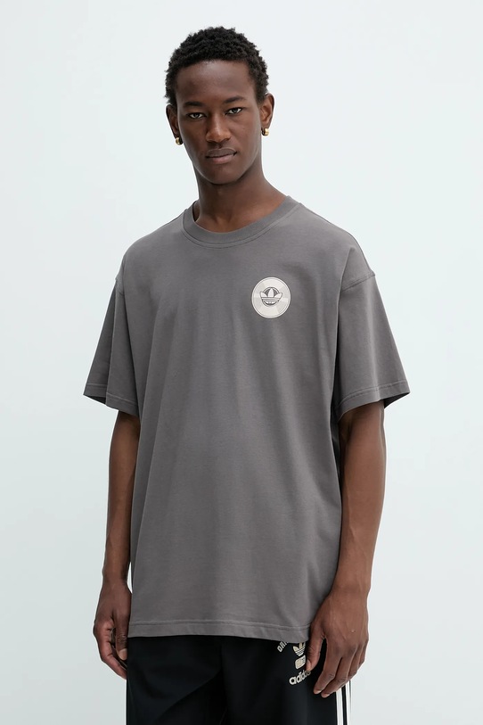Oblečení Bavlněné tričko adidas Originals Street Band Tee KR5105 hnědá