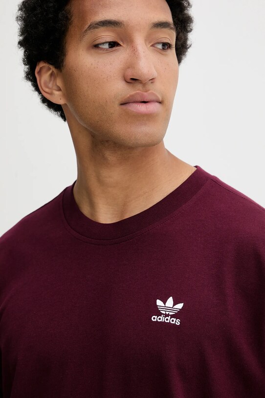 adidas Originals t-shirt bawełniany Essentials bordowy KT0779