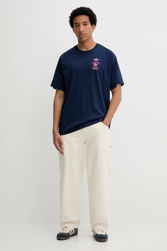 adidas Originals t-shirt bawełniany Japan Florals T KT0787 niebieski AW25