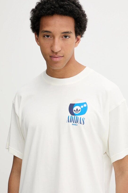 adidas Originals t-shirt bawełniany Billiard Tee beżowy KT2973