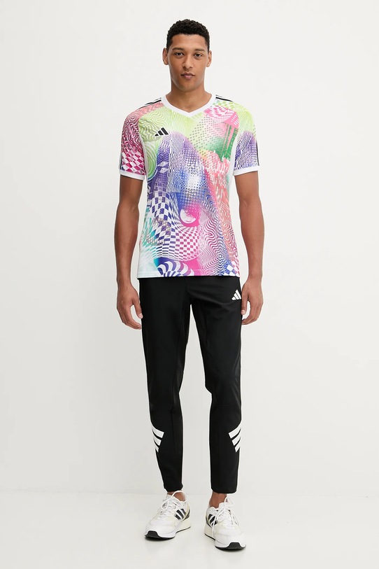 adidas Performance t-shirt treningowy PRIDE JL8097 biały AW25