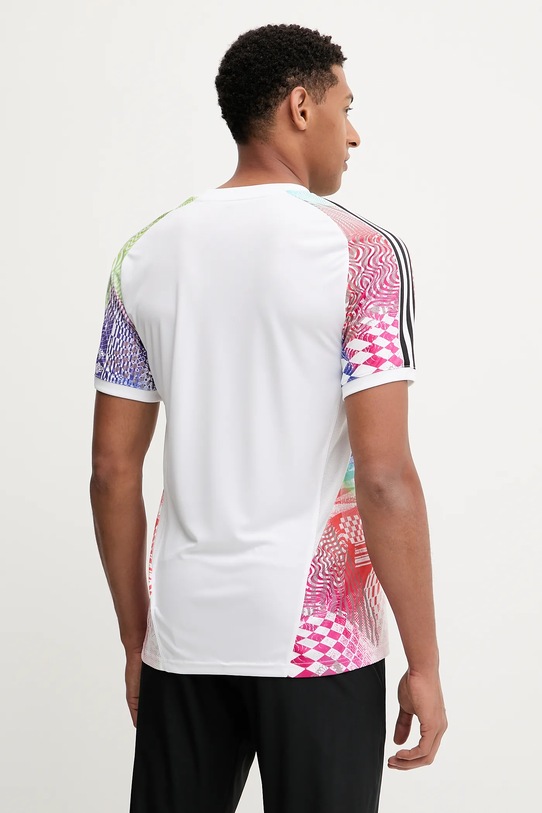 Odzież adidas Performance t-shirt treningowy PRIDE JL8097 biały